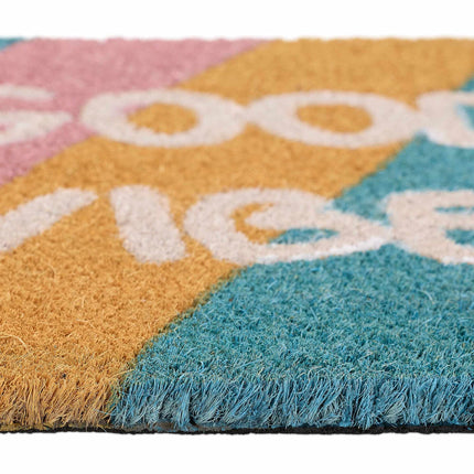 Door mat coconut fiber "Good vibes"