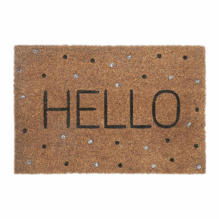 Door mat coconut fiber "Hello"