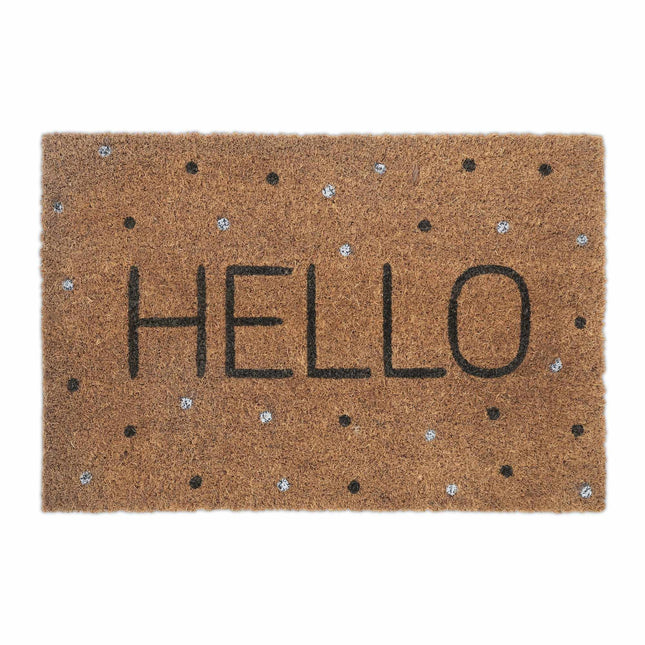 Door mat coconut fiber "Hello"
