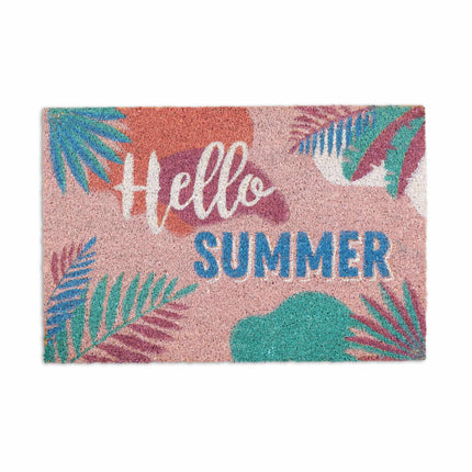 Door mat coconut fiber "Hello summer"