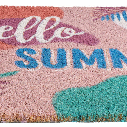 Door mat coconut fiber "Hello summer"