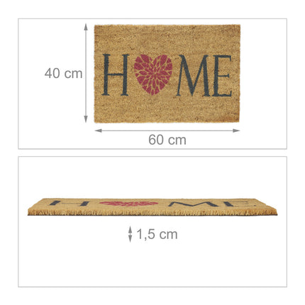 Door mat coconut fiber "Home"