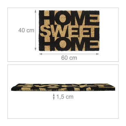 Door mat coconut fiber "Home Sweet Home"
