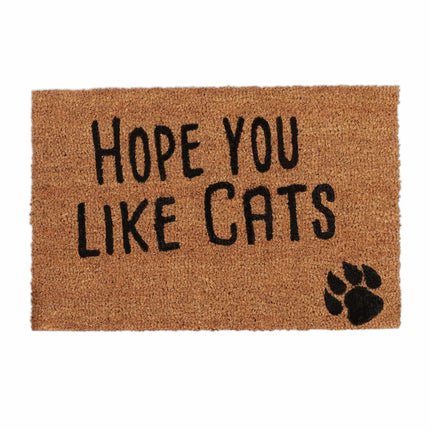Door mat coconut fiber "Hope you like..."