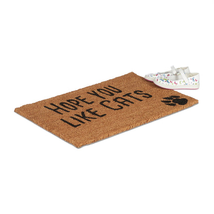 Door mat coconut fiber "Hope you like..."