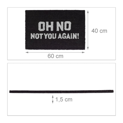 Door mat coconut fiber "Oh No ..."