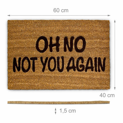 Door mat coconut fiber "Oh no..."