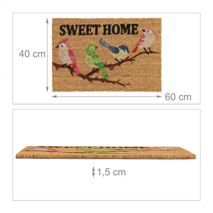 Door mat coconut fiber "Sweet Home"