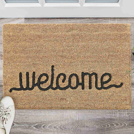 Door mat coconut fiber "Welcome"