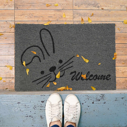 Door mat coconut fiber "Welcome"