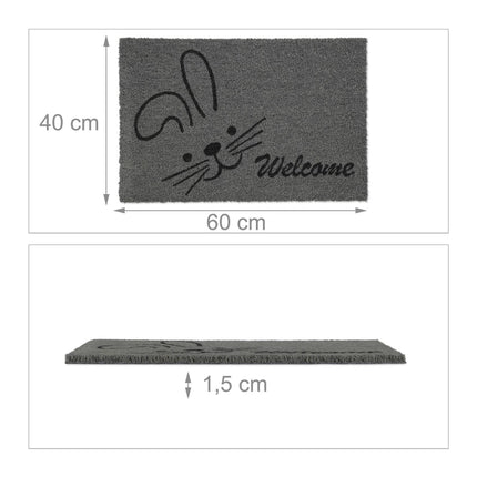 Door mat coconut fiber "Welcome"