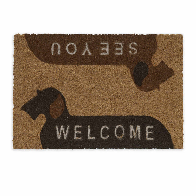 Door mat coconut fiber "Welcome/See You"
