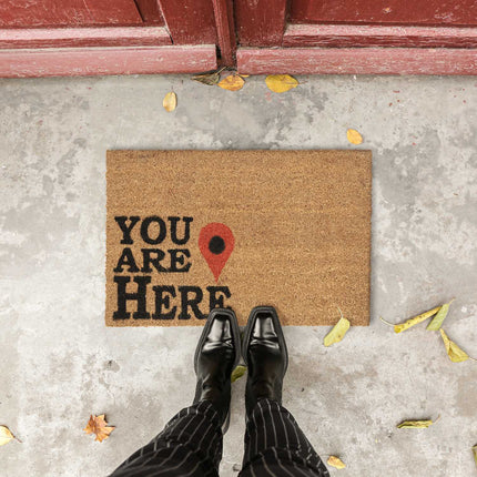 Door mat coconut fiber "You Are Here"