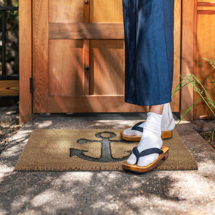 Doormat coconut fiber anchor