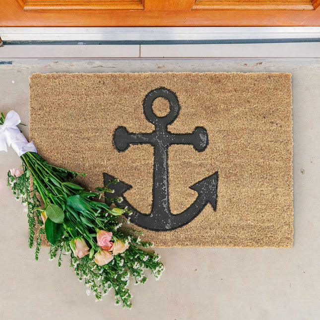 Doormat coconut fiber anchor