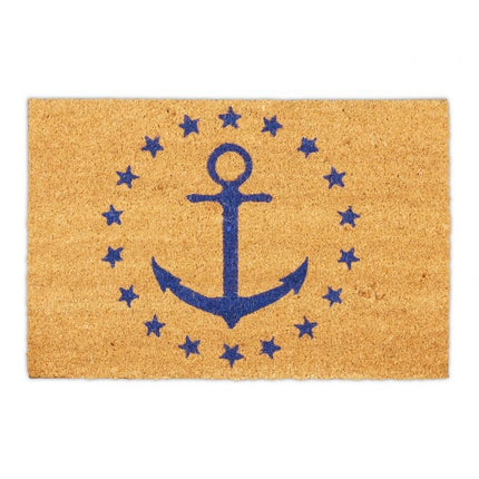Doormat coconut fiber anchors & stars
