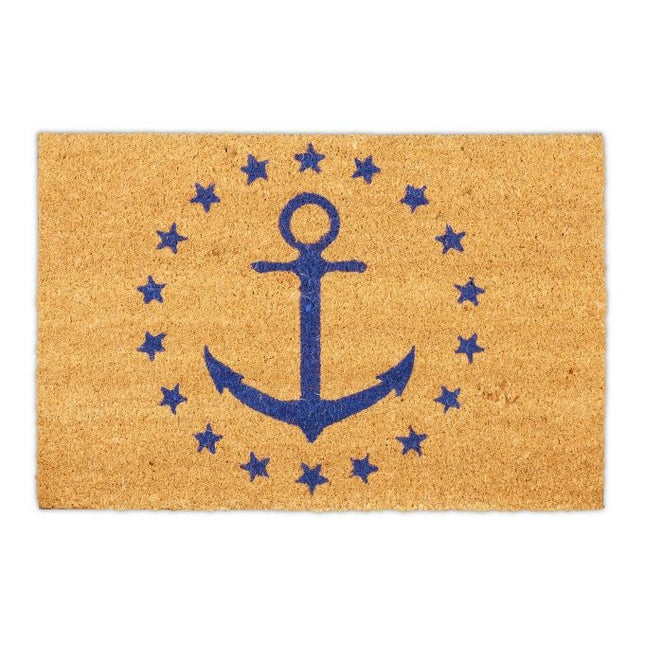Doormat coconut fiber anchors & stars