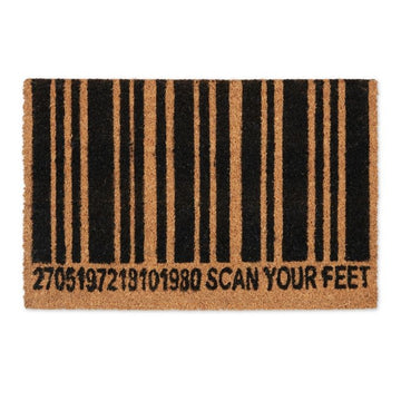 Doormat coconut fiber barcode