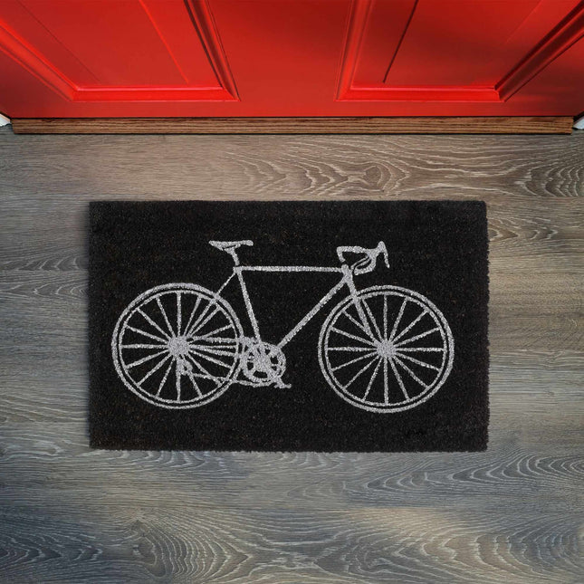 Doormat coconut fiber bicycle