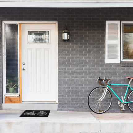 Doormat coconut fiber bicycle