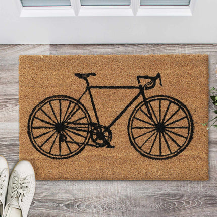 Doormat coconut fiber bicycle