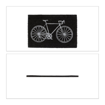 Doormat coconut fiber bicycle