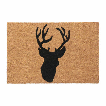 Door mat coconut fiber deer head