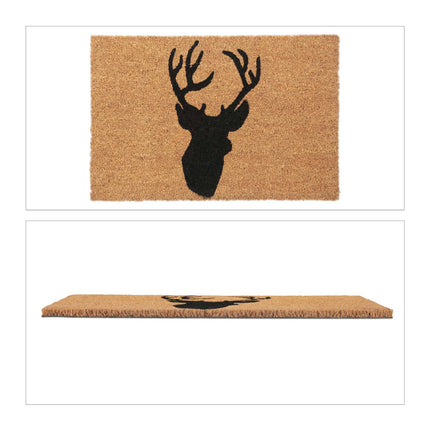 Door mat coconut fiber deer head