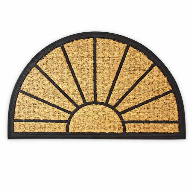 Door mat coconut fiber half moon