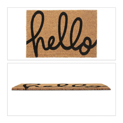 Door mat coconut fiber "hello"