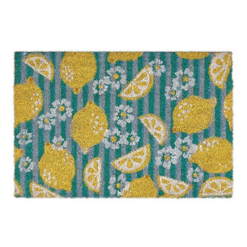 Door mat coconut fiber lemons