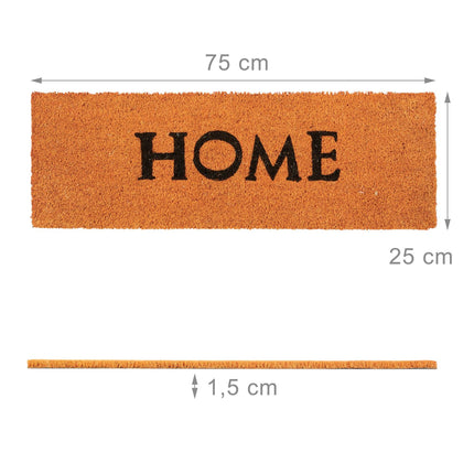Door mat coconut fiber narrow "HOME"