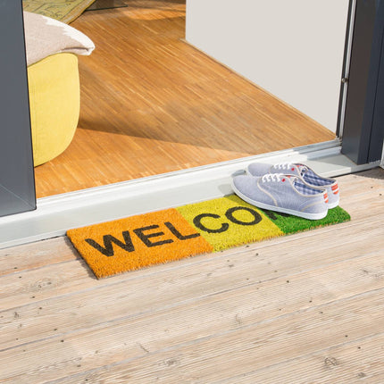 Door mat coconut fiber narrow "Welcome"