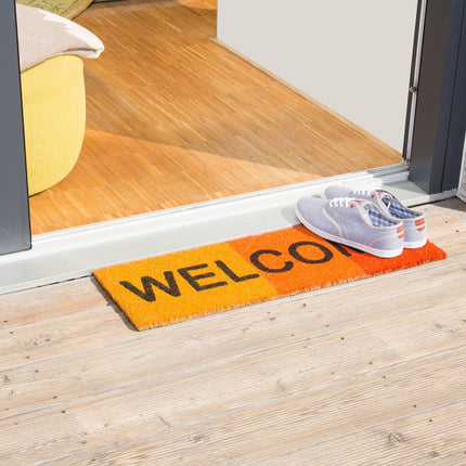 Door mat coconut fiber narrow "Welcome"