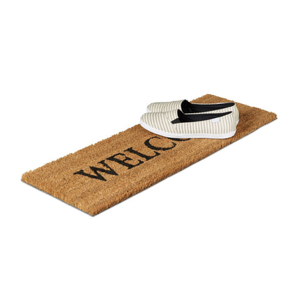 Door mat coconut fiber narrow "Welcome"