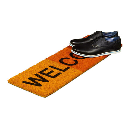 Door mat coconut fiber narrow "Welcome"