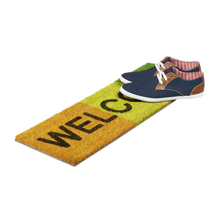 Door mat coconut fiber narrow "Welcome"