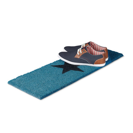Door mat coconut fiber narrow with star