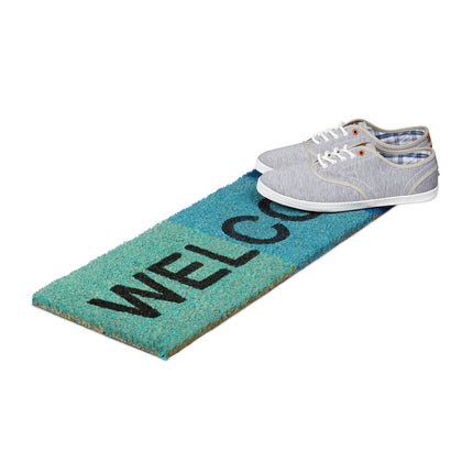 Door mat coconut fiber narrow with star