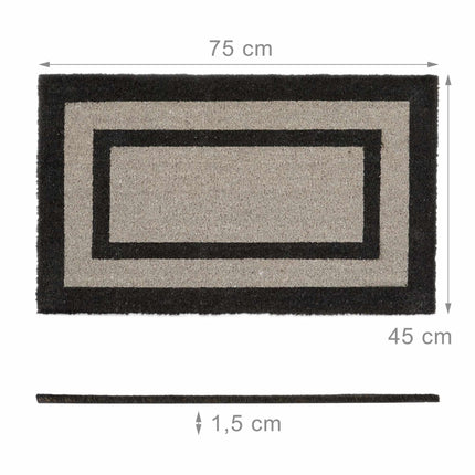 Doormat coconut fiber oblong