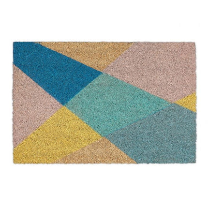 Door mat coconut fiber patterned