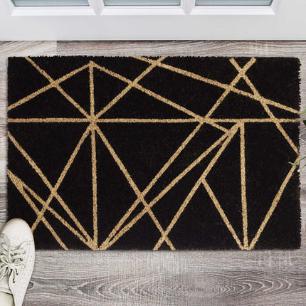 Door mat coconut fiber patterned