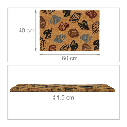 Door mat coconut fiber shells