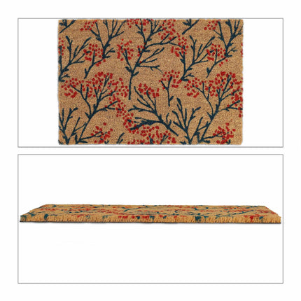 Door mat coconut fiber with branch pattern