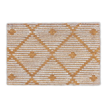 Doormat coconut fiber with checkered pattern