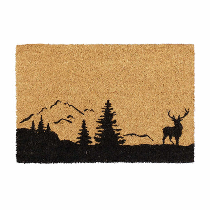 Doormat coconut fiber with deer motif
