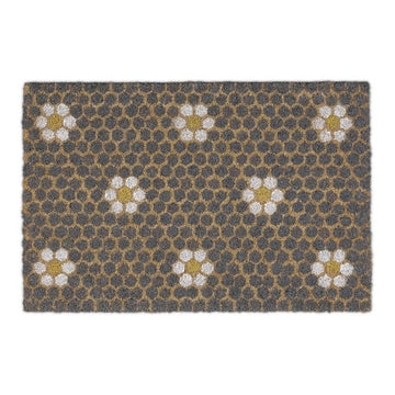 Doormat coconut fiber with honeycomb pattern