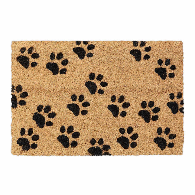 Doormat coconut fiber with paws