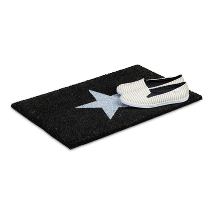 Door mat coconut fiber with star