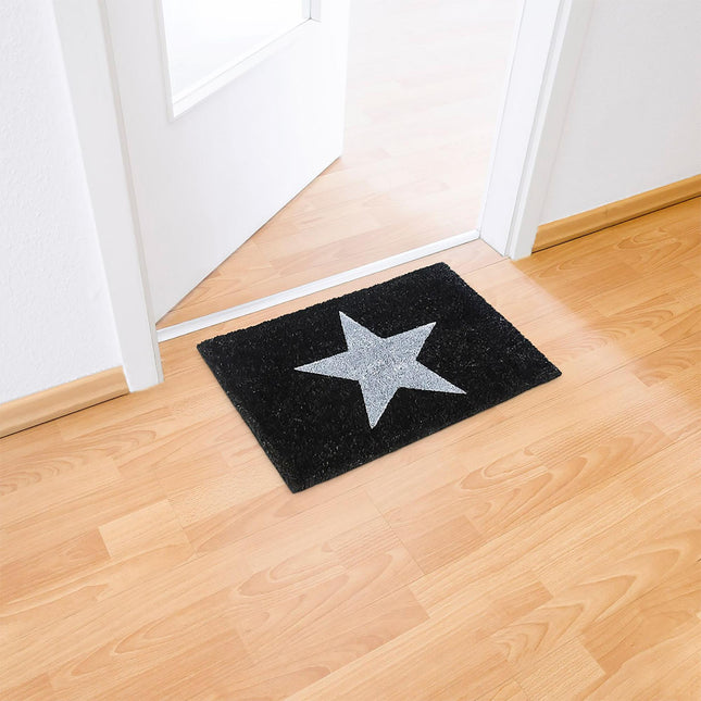 Door mat coconut fiber with star